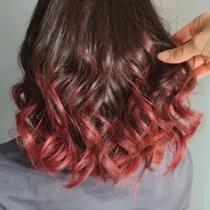 Ombré hair rouge